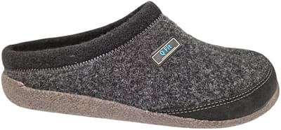 Q Fit Bern 1 Zwarte Suede Open Heren Pantoffels - Zwart - 42