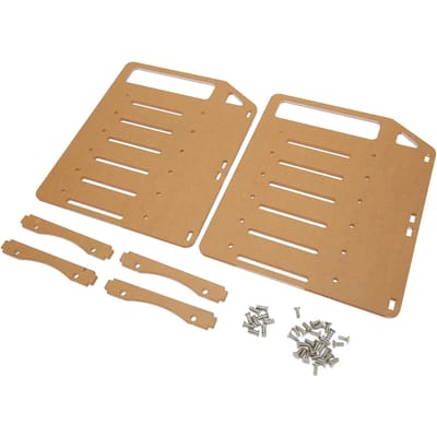 DIY Harde Schijf Beugel Meerlaags Nauwkeurig Montagegat DIY Acryl Harde Schijf Rek voor Desktop 6 beige