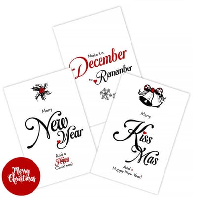 12 stuks - Nieuwjaarskaarten - kerstkaarten met enveloppen - Nieuwjaarskaarten - Kerstkaart met envelop - Christmas - kerst - Wenskaarten - Kerstkaarten - kerstkaart met envelop