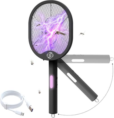Equivera Elektrische Vliegenmepper - Electrische Vliegenmepper - Electrische Vliegenvanger - Elektrische Vliegenvanger - Elektrische Muggenvanger - Elektrisch Vliegenmepper - Vliegenvanger - Muggenlamp - Muggenvanger - Electric Mosquito Swatter