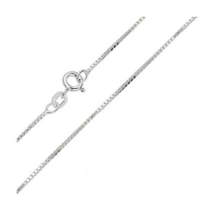 Zilveren collier ketting venetiaanse schakel 50cm