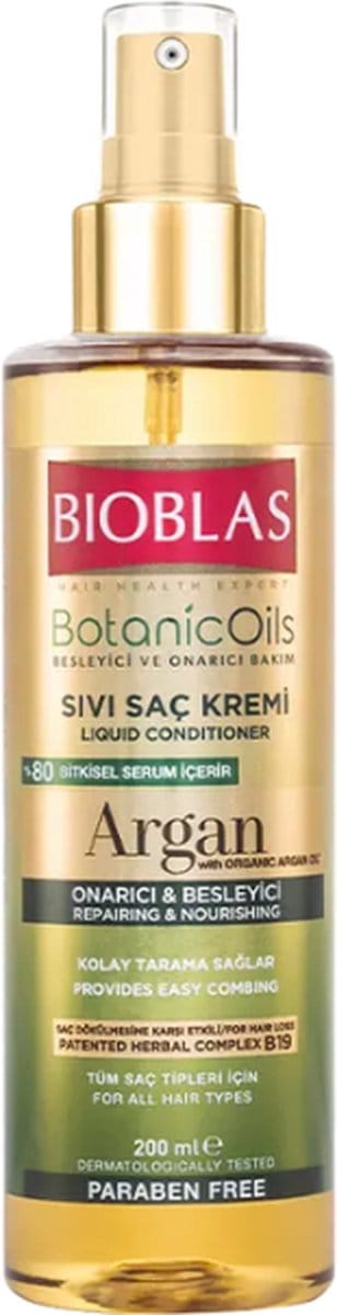 Bioblas Botanic Oils Arganolie Vloeibare Conditioner 200ml - arganolie - Argan - haar conditioner - haarverzorging -