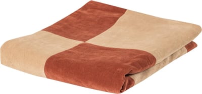 WOOOD Zena Kleed - Velvet - Roestbruin/Beige - 1x170x130