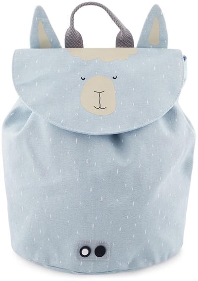 Trixie Rugzak - Mr. Alpaca - Schooltas Waterafstotend - Kleine Rugtas voor Kind - Voor Jongens en Meisjes - Gymtas - Blauw