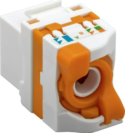 DSIT Cat6 UTP Keystone Connector - Toolless Twist