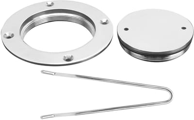 Dailygoods- Inspectieluik 3 Inch - Roestvrij Staal - Gepolijst - Toegangspaneel - Dekplaat - Marine Accessoire - Dekluik
