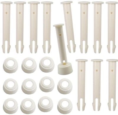 Dailygoods- Splintpinnen 12 stuks - Zwembad onderdelen - Vervangende onderdelen - Verbindingspen - Hoogwaardig ABS - 5,5 cm lengte - Zwembadonderdelen