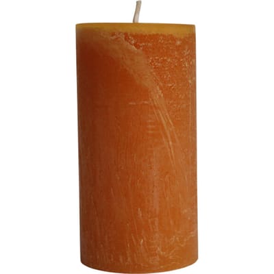 PTMD - Kaars Rustic Outdoor - Oranje - 15x15x30cm