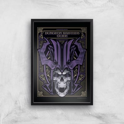 Dungeons & Dragons Dungeon Master Giclee Art Print - A4 - Black Frame