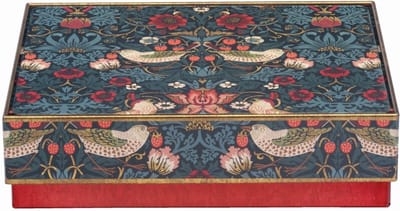 Botanisch Bewaarblik Vogels - Groen & Rood - 14,5 cm - Middelgroot Voorraadblik - Vintage Vogel Design -
