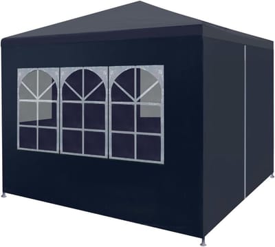 Partytent met zijwanden - Tuinpaviljoen Gazebo - Feesten in de tuin - Waterdicht UV-bestendig - 3 x 3 meter - Blauw