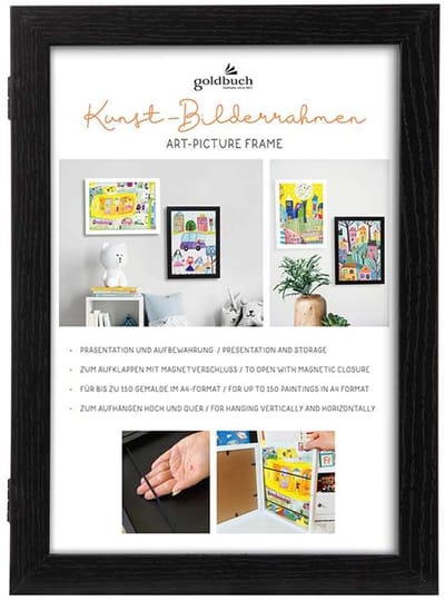 Goldbuch - Kunst fotolijst A4 – Zwart - Hout met magnetische sluiting