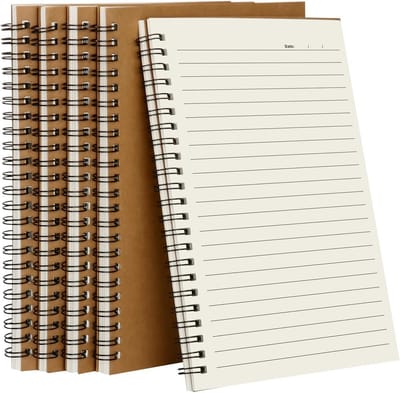 Notitieblok - A5 - Gelinieerd - Spiraalvormig - Voor Studenten en Professionals