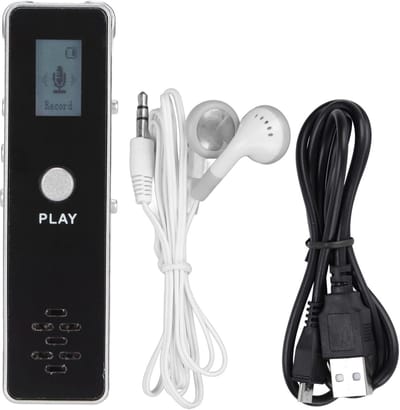 Draagbare Digitale Voice Recorder met Geluidsreductie en MP3 Speler - Ideaal voor Opnames