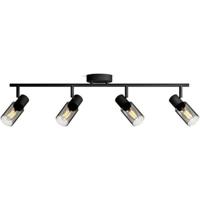 Philips Palms Spot - Plafondspot met vier lichtpunten - Met gerookt glas - Kleine fitting E14
