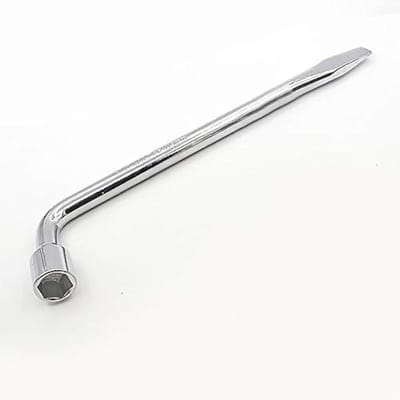 Dailygoods- Wielmoersleutel 24 mm - Chroom-vanadium-staal - L-type - Inbussleutel/steeksleutel - Ruimtebesparend - Uitschuifbare handgreep - Dopsleutel