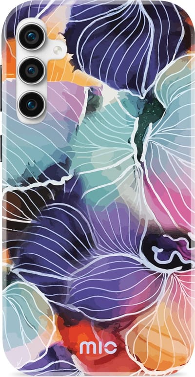 MIO MagSafe Samsung Galaxy S23 FE Hoesje | Hard Shell Back Cover | Geschikt voor MagSafe | Flowers