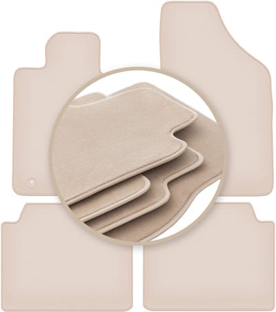 PREMIUM beige matten voor: Renault Safrane liftback 1992-2000