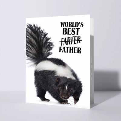 CAT'CHY Cards - wenskaart - vaderdag - stinkdier