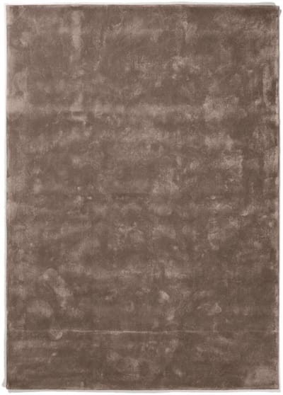DÉJA Living Vloerkleed 250x350cm - Laagpolig Bruin Tencel - Roke