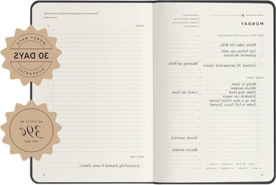 Focus Planner - Dagelijkse Planner - Doelen Stellen - Linnen Cover - A4 - Groen