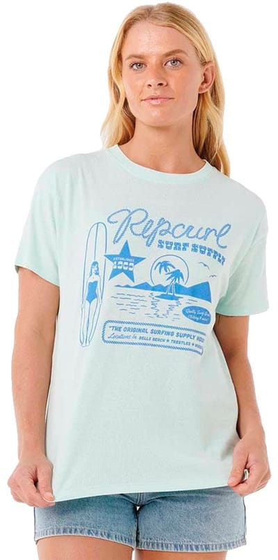 Rip Curl Surf Supply Relaxed T-shirt Met Korte Mouwen Blauw S Vrouw