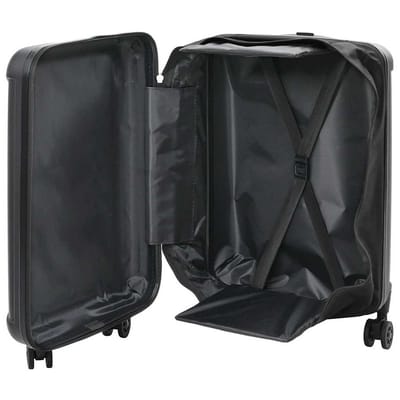 vidaXL Koffer met slot Zwart 34 x 23 x 55.5 cm ABS Kunststof