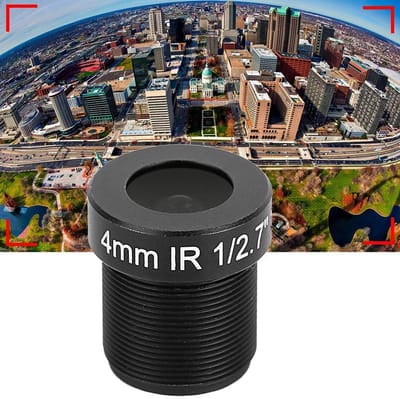 Allecto - 3MP HD Lens - Vaste Brandpuntsafstand - Zwart - Beveiligingscamera Lens - Hoge Resolutie - Geschikt voor Diverse Camera's