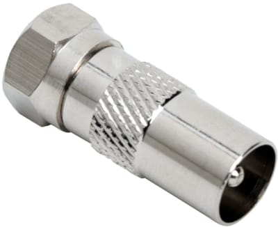 5x F naar TV coax adapter – F-connector naar coax stekker – Antenne en kabel aansluiting - 5 Stuks [05332]