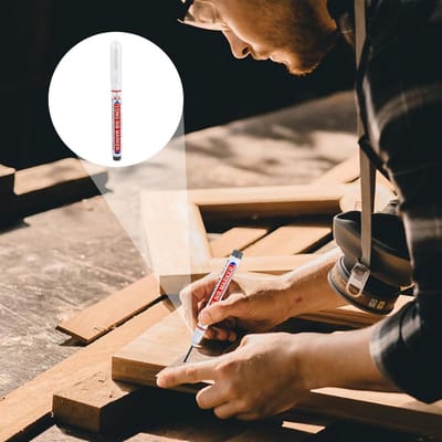 Diepe Gaten Marker - Lange Nased Stift - Precisie Markeren - Sneldrogende Inkt - Lange Tip - Zwart