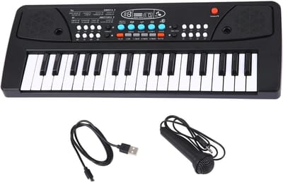 Elektronische Piano - Digitaal Keyboard - Muziek Leren Spelen - 37 Toetsen Inclusief Microfoon