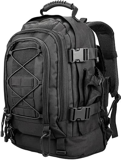 Allero Rugzak - Rugzak 60 Liter - Zwart - Backpack 65 Liter – Rugtas - Waterdicht - Veel Opbergruimte - Militair Tactisch Ontwerp