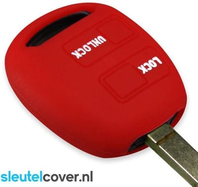 Autosleutel Hoesje geschikt voor Lexus - SleutelCover - Silicone Autosleutel Cover - Sleutelhoesje Rood