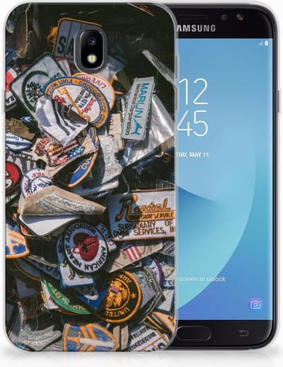 Samsung Galaxy J7 2017 | J7 Pro Siliconen Hoesje met foto Badges