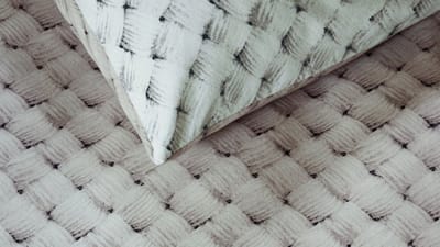 Rivièra Maison Woven Wool dekbedovertrek - Eenpersoons - 140 x 200/220 cm - Naturel