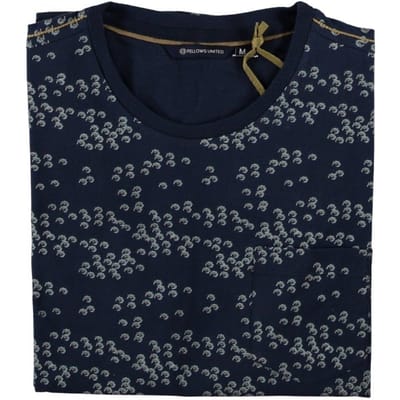 Fellows United T-Shirt Crew Neck Ball Navy (21.3101 - 110)