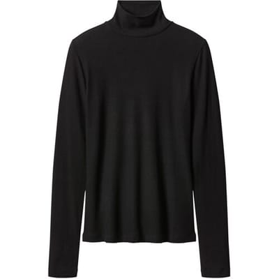 ESMARA Geribde dames coltrui (zwart, XS (32/34))