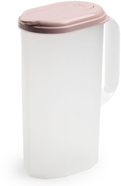 Schenkkan - Limonadekan - Waterkan - met deksel - 2000 ml - roze - kunststof