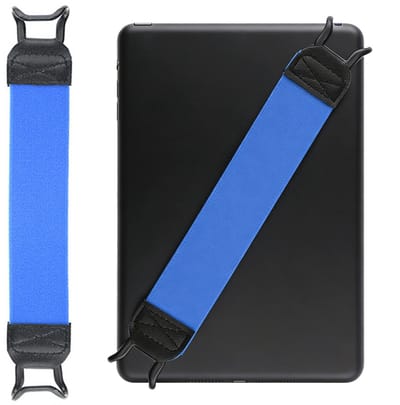Antislipband voor tablets - 3*20 cm - Geschikt voor tablets van 7,8 tot 13 inch - Veiligheidsband voor tablets - Ook geschikt voor mobiele telefoons en e-readers - Bediening met één hand - Voorkomt vallen - Vermindert de druk op de vingers