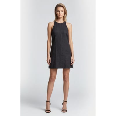 & Other Stories Kitty Linen Dress Black Größe: 32 | Minikleider Outlet | Damen | Weiß