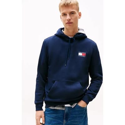 Tommy Hilfiger Tommy Jeans REG ESSENTIAL FLAG HOOD EXT heren Dark Night Navy XXXL