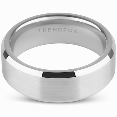Tungsten Ring Heren Zilver Kleurig - Wolfraam Ring - Zeer Zwaar - Ringen - Papa Cadeau Voor Mannen - Vaderdag