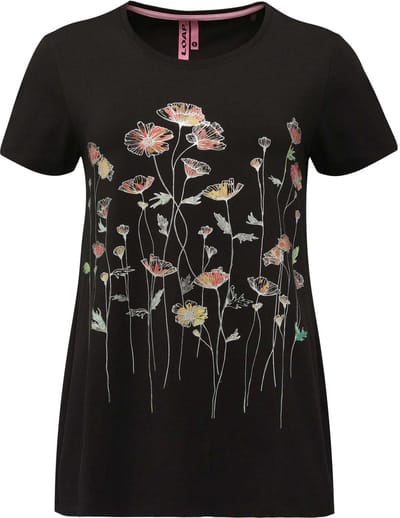 Dames T-shirt Loap Abonie Zwart - XS