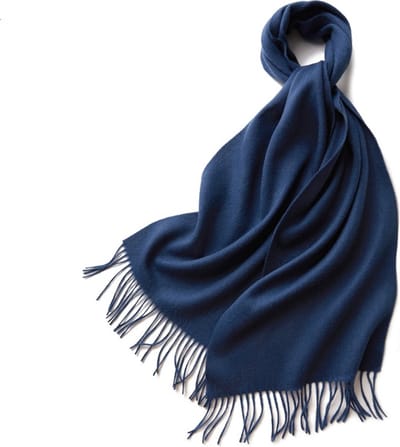 Wollen Sjaal - Sjaal Dames - Sjaal Heren - Unisex Sjaal - Blauw