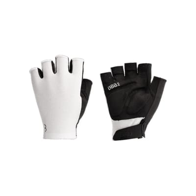 BBB Cycling AirSupport Fietshandschoen Zomer - Ventilerende Fiets Handschoenen - Padded Korte Vinger Handschoen - Wit - Maat XS - BBW-65