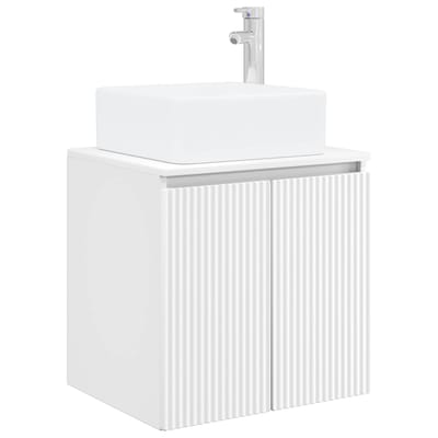 vidaXL - Wandgemonteerde - wastafel - van - een - meubel - Wit - 49,5 - x - 41 - x - 63 - cm