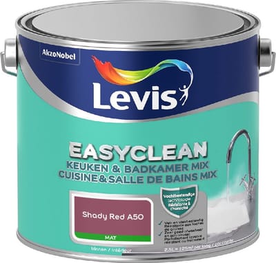 Levis - Easyclean Keuken & Badkamer Mix - Shady Red A50 - Mengverf - 2,5 L