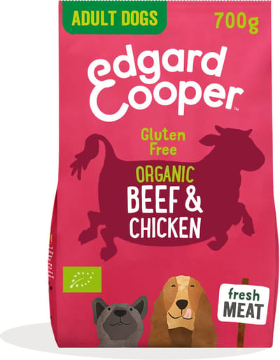 Edgard & Cooper Bio Organic Beef Adult Rund&Kip&Rode Biet - Hondenvoer - 700 g Biologisch