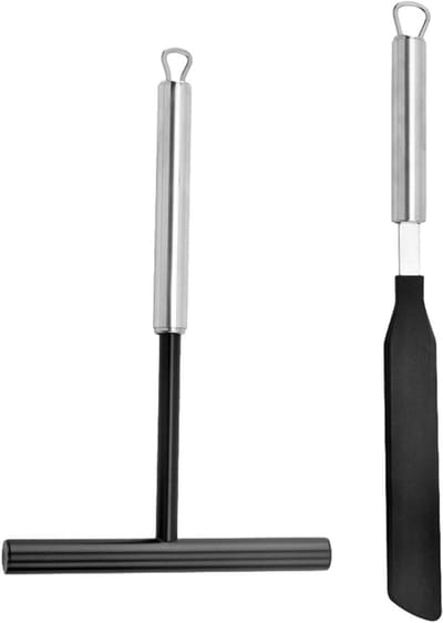 Pannenkoek spatelset - Crêpe accessoires - Keuken bakken - Anti-aanbak oppervlak - 323 x 12 cm - Meerkleurig