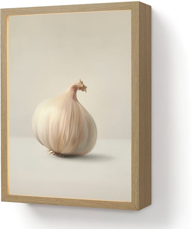 Wandlamp 30x40 cm - Oplaadbaar - Knoflook - Natuurlijk - Beige - Wandlampen binnen woonkamer - Slaapkamer lamp - Decoratieve nachtlamp - Vloerlamp draadloos